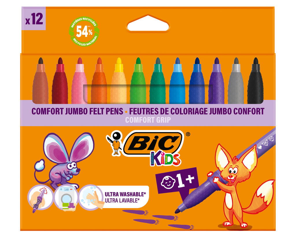 MARQUEURS KIDS COULEUR XL, ETUI DE 12