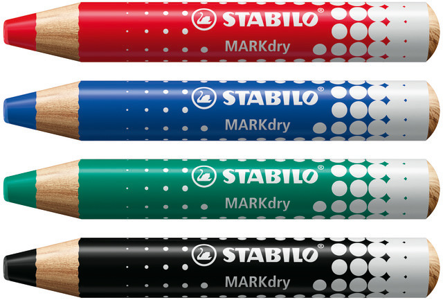 STABILO MARKdry, L'Etui de 4 * NOUVEAU