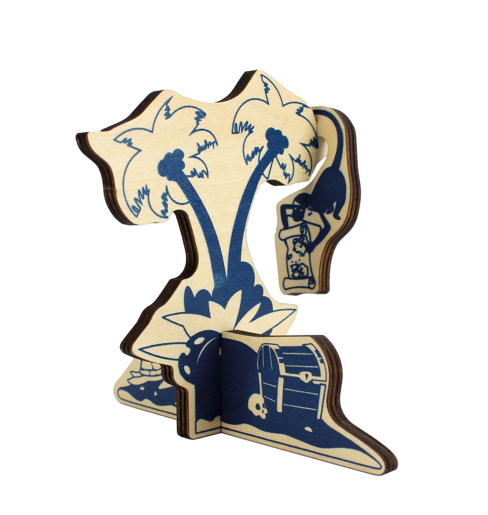 PUZZLE 3D PIRATES, 12 PCS