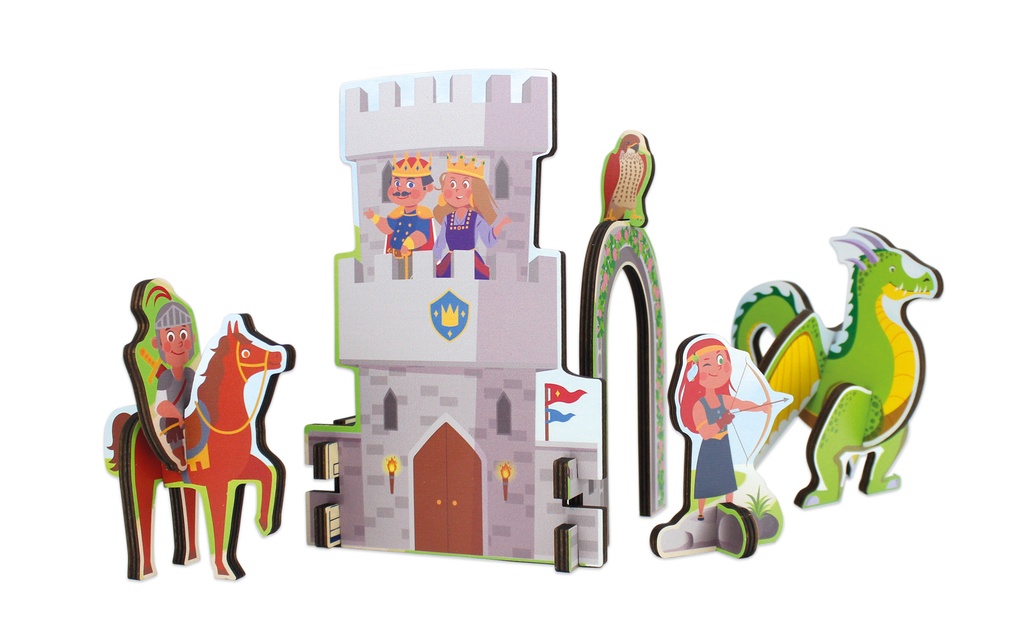PUZZLE 3D PIRATES, 12 PCS
