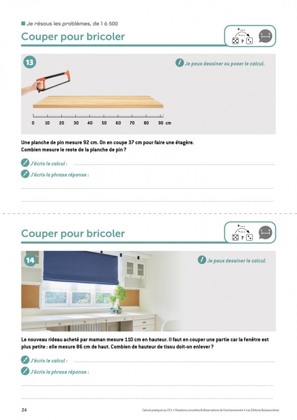 CALCUL PRATIQUE SITUATIONS CONCRÈTES