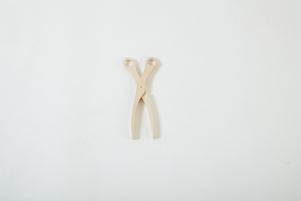 PINCES CISEAUX EN BOIS, SET DE 4
