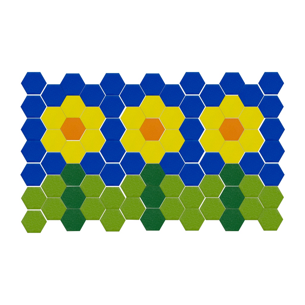 MOSAÏQUES HEXAGONALES, 2000 PIÈCES