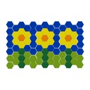 MOSAÏQUES HEXAGONALES, 2000 PIÈCES