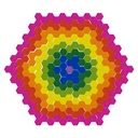 MOSAÏQUES HEXAGONALES, 2000 PIÈCES