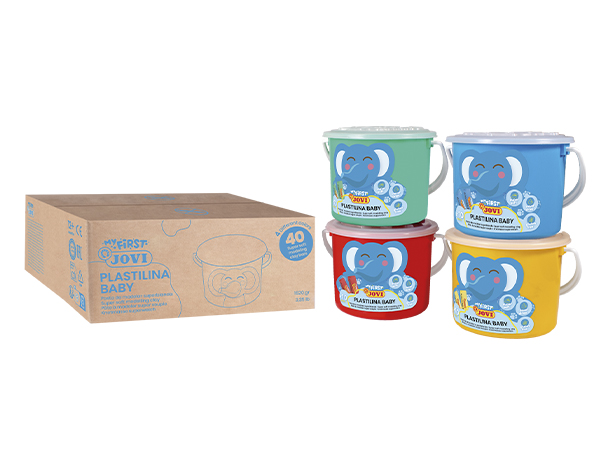 PLASTILINA BABY, 4 BOÎTES DE 40 PAINS