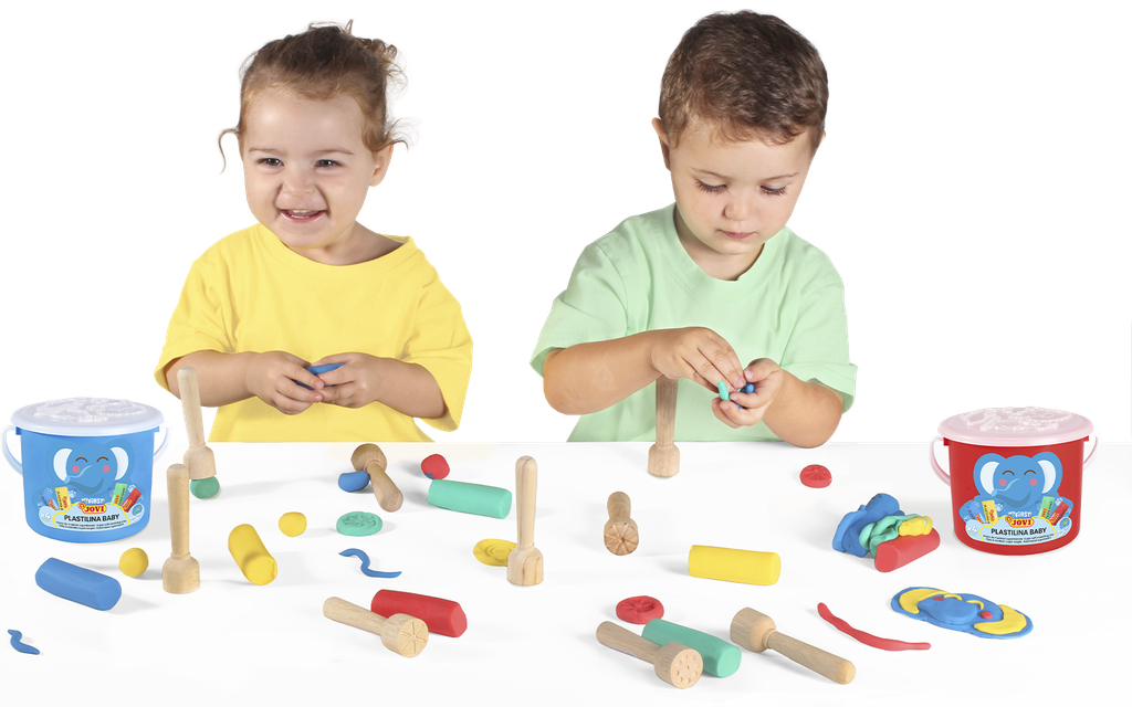 PLASTILINA BABY, 4 BOÎTES DE 40 PAINS