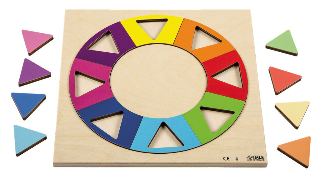 PUZZLE RELIEF CERCLE ARC-EN-CIEL, 16 PIÈCES