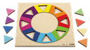 PUZZLE RELIEF CERCLE ARC-EN-CIEL, 16 PIÈCES