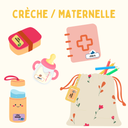 ETIQUETTES MATERNELLE, 1 PLANCHE