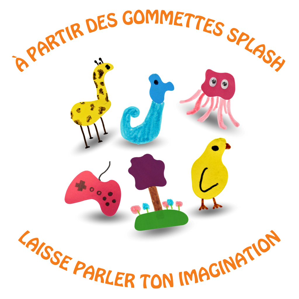 GOMMETTES SPLASH, 18 PLANCHES