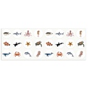 GOMMETTES ADHÉSIVES LES ANIMAUX, 4 ROULEAUX