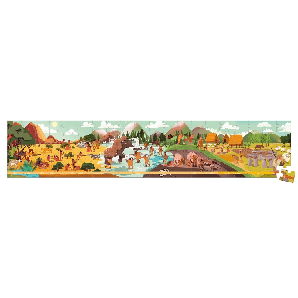 PUZZLE FRISE PRÉHISTOIRE, 100 PIÉCES