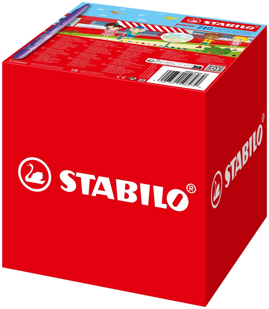 MARQUEURS STABILO POWER CLASSPACK XL, 240 PCS*NOUVEAU