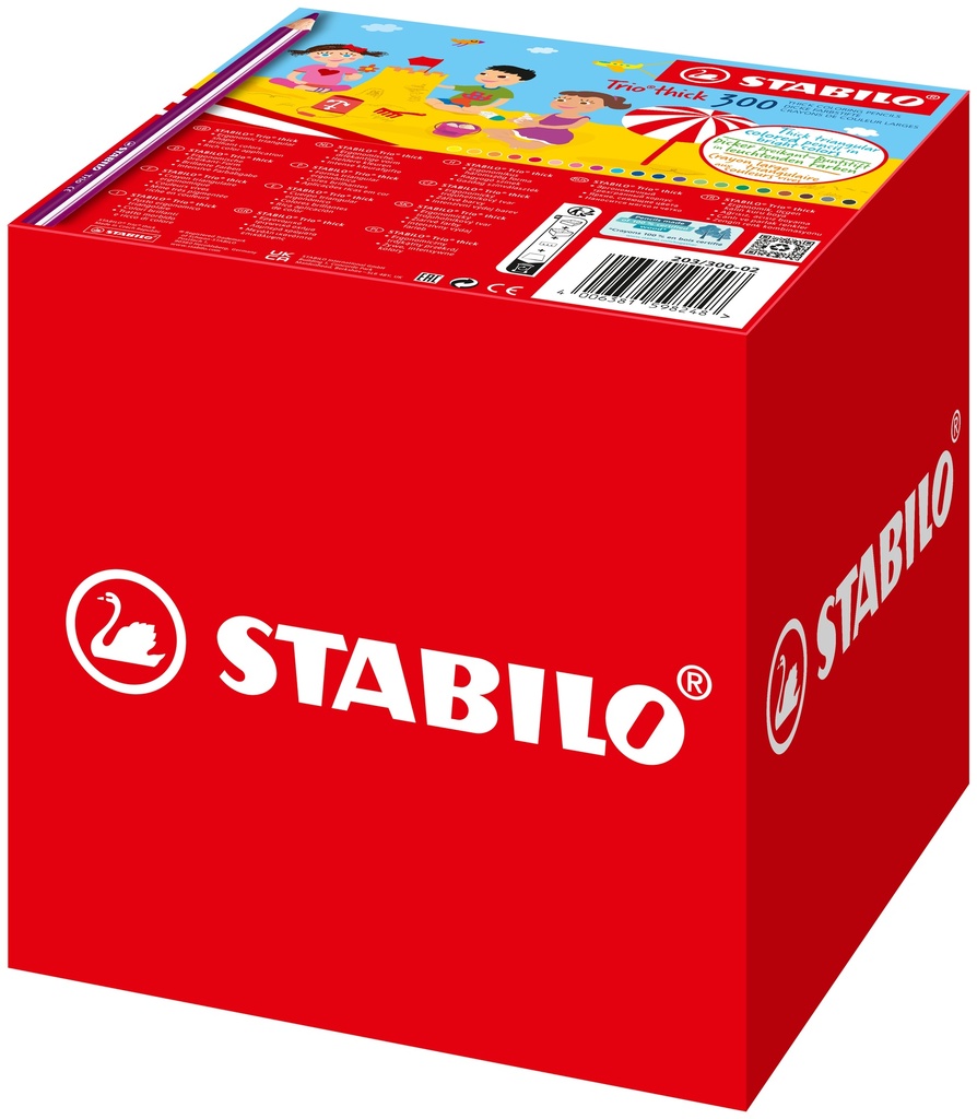 CRAYONS DE COULEUR STABILO 'TRIO' CLASSPACK XL, 300 PCS*NOUVEAU
