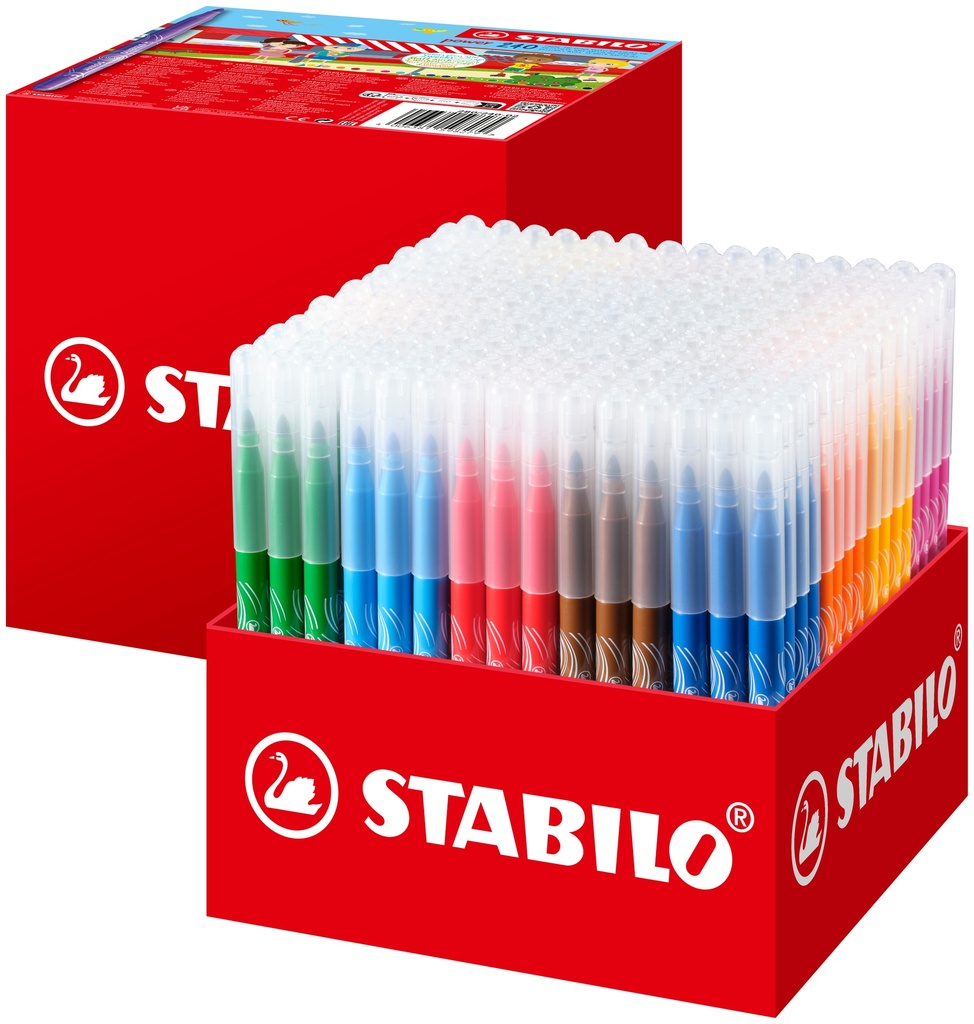 MARQUEURS STABILO POWER CLASSPACK XL, 240 PCS*NOUVEAU