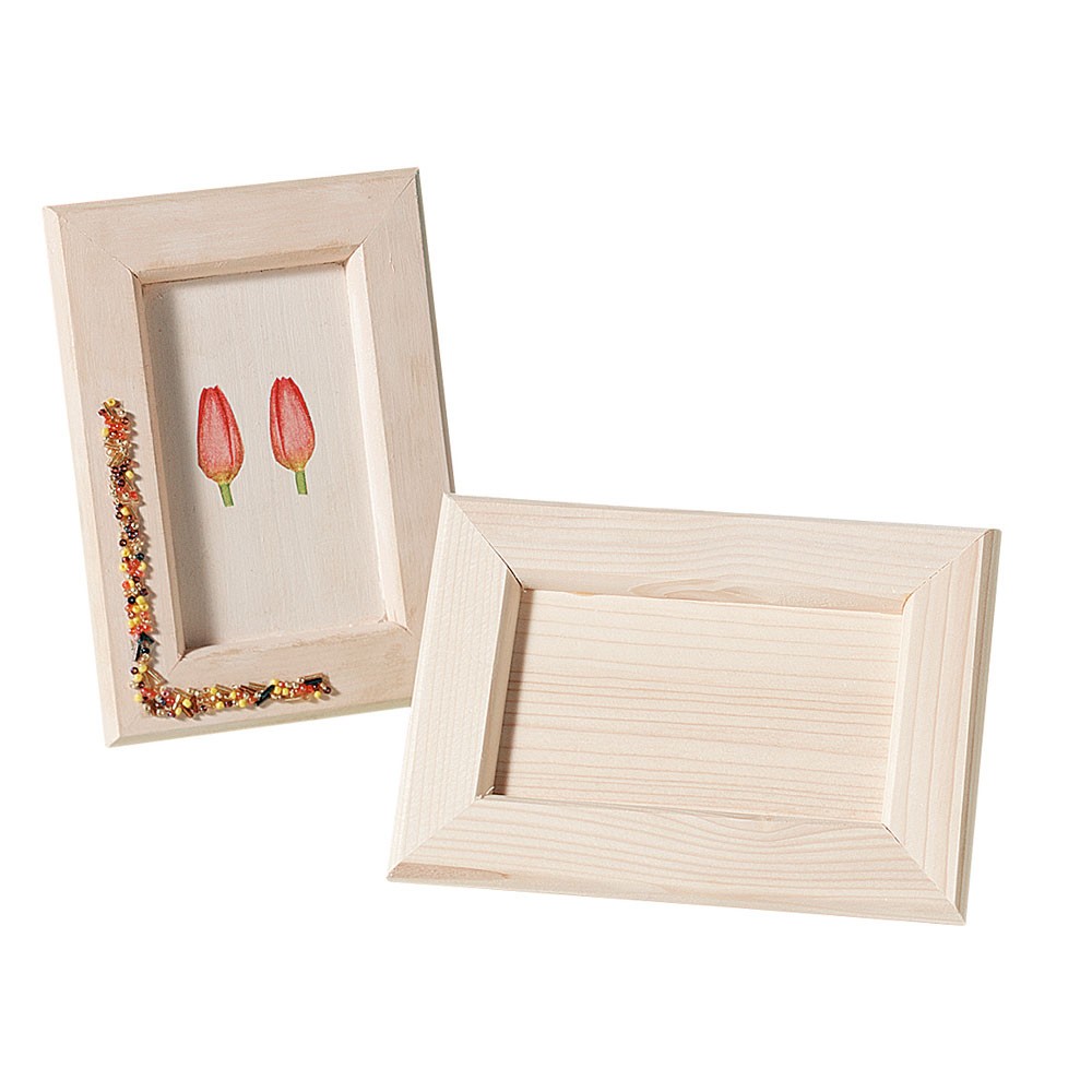 RECTANGULAR WOODEN FRAME 21X15 CM