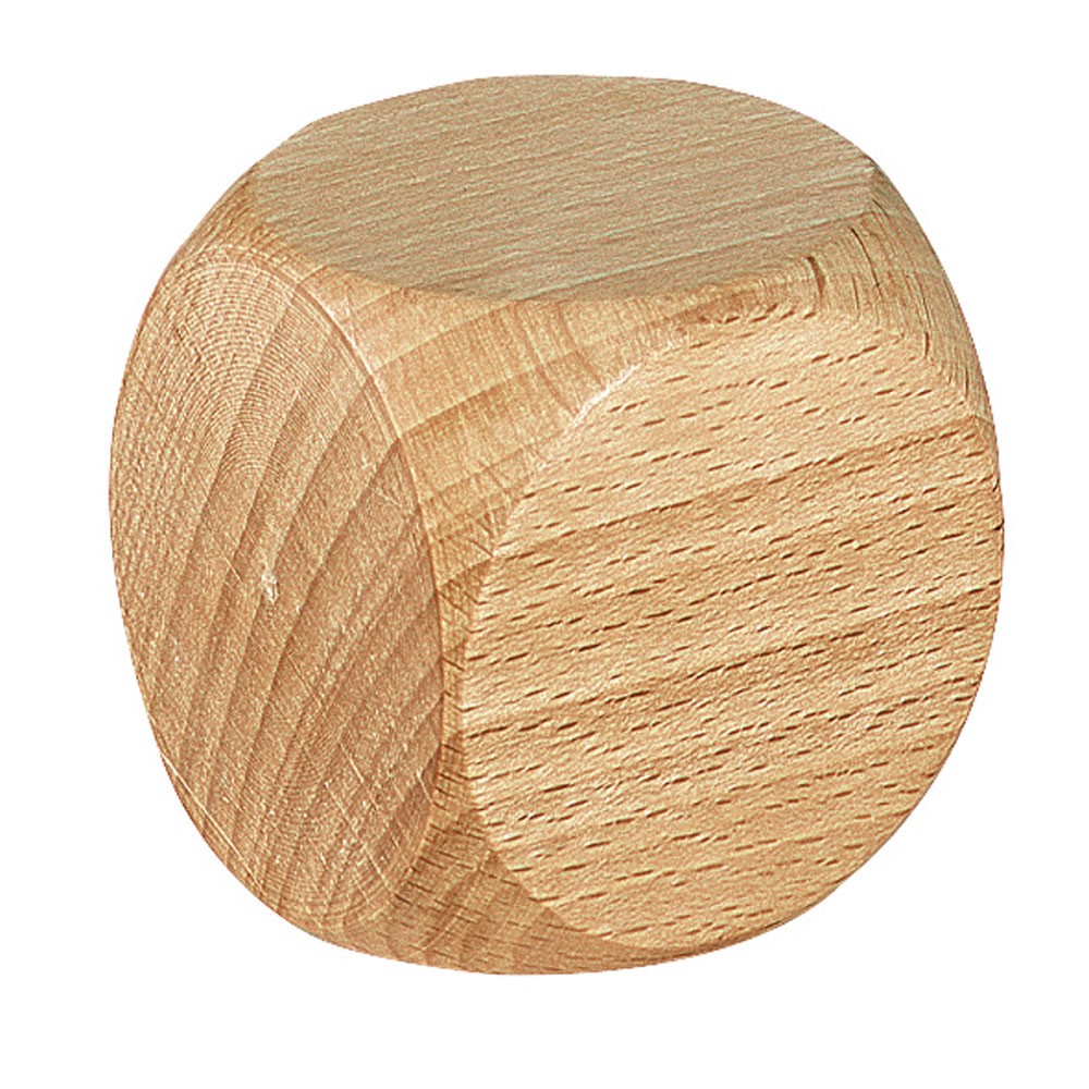 3 CM WOODEN DICE