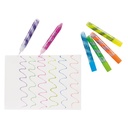 SPIRAL GLITTER GLUE NÉON, LOT DE 6