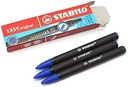 STABILO "EASY START" BLUE CARTRIDGES, CASE OF 3