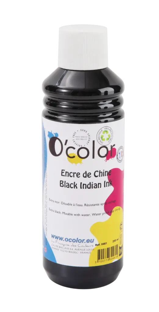 BLACK CHINA INK, 250CC