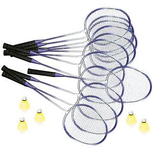 SET OF 12 BADMINTON RACKETS