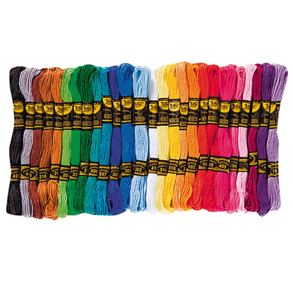 FILS À BRODER 52X8M ASSORTIS