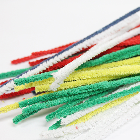 CURE-PIPES COULEURS ASSORTIES 4MM-16CM /50