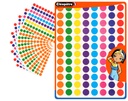 ROUND ADHESIVE STICKERS 15MM, 10 SHEETS