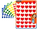 GOMMETTES ADHÉSIVES COEURS, 8 PLANCHES