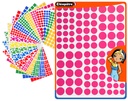 Zelfklevende stickers geografische vormen, 20 vellen
