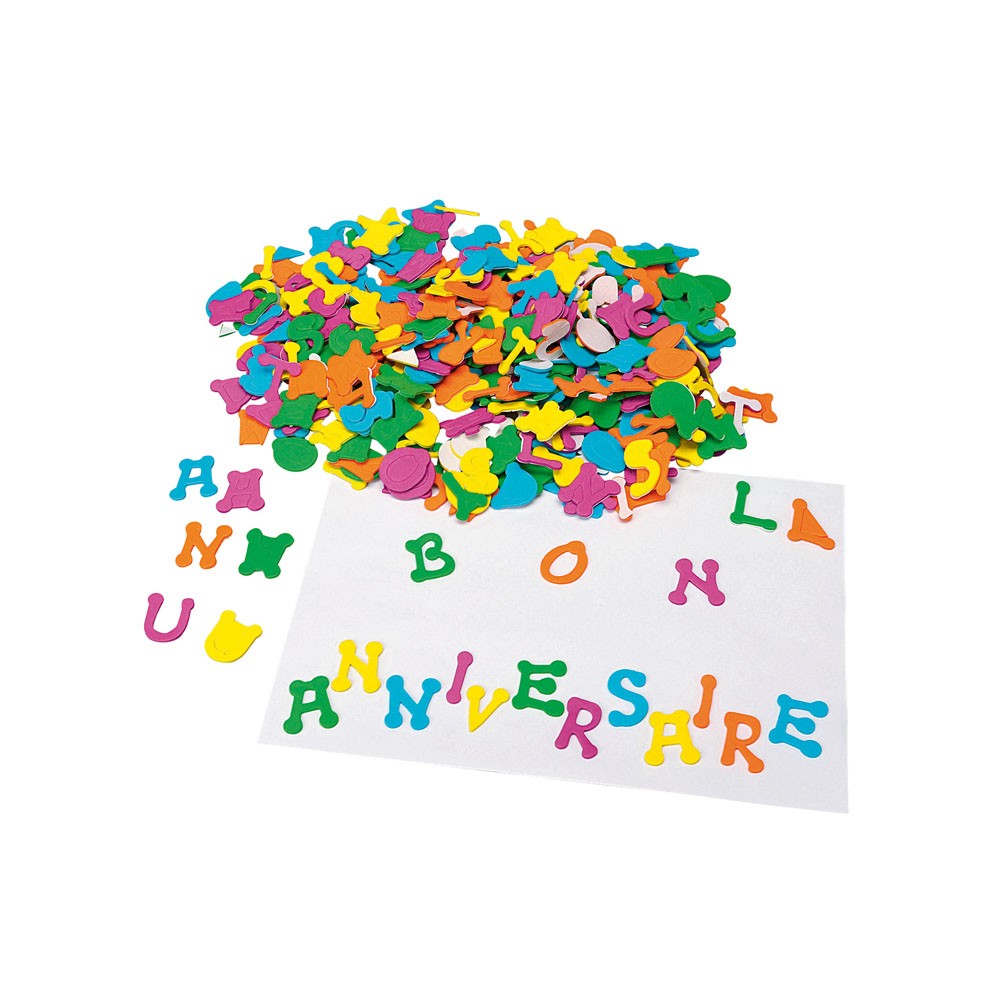 Schaumstoffaufkleber Großbuchstaben