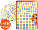 Pastel Multi-Colored Geometric Stickers, 40 Sheets