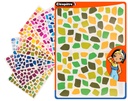 GOMMETTES ADHESIVES MOSAIQUES,  16 PLANCHES
