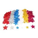 STAR-SHAPED, GLITTERED STICKERS
