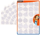 KERSTSTICKER OM TE DECOREREN, 12 VELLEN