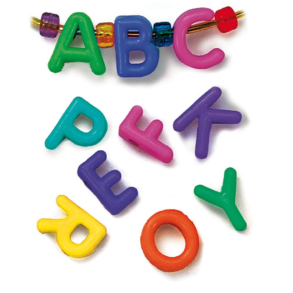 LETTRES MAJUSCULES PLASTIQUE, LOT DE 288