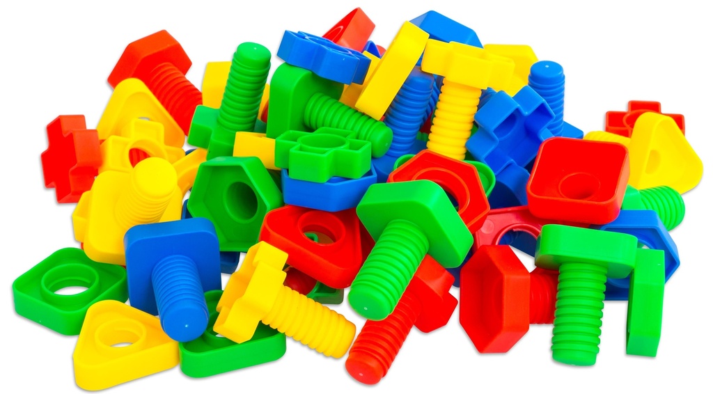 GIANT SHAPED SCREWS, 64 PIECES