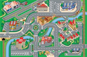 CITY AND AIRPORT PLAY MAT