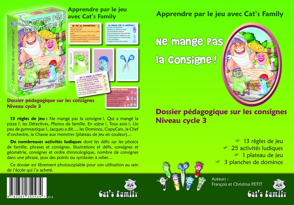 CAT F. DOSSIER CONSIGNES CYCLE 3