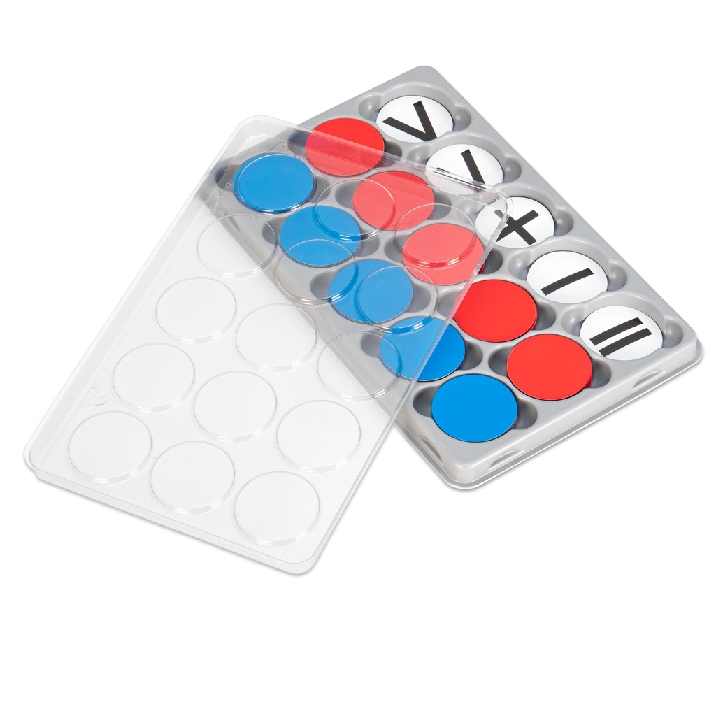 Tweekleurige magnetische tokendoos