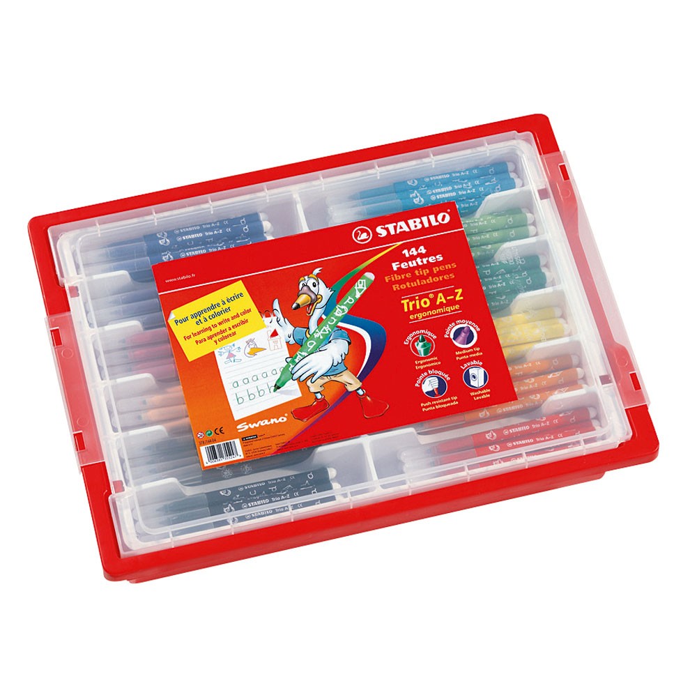 STABILO AZ MARKERS, CLASSPACK OF 144
