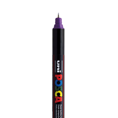 MARQUEUR POSCA EXTRA FIN PC1MR, VIOLET