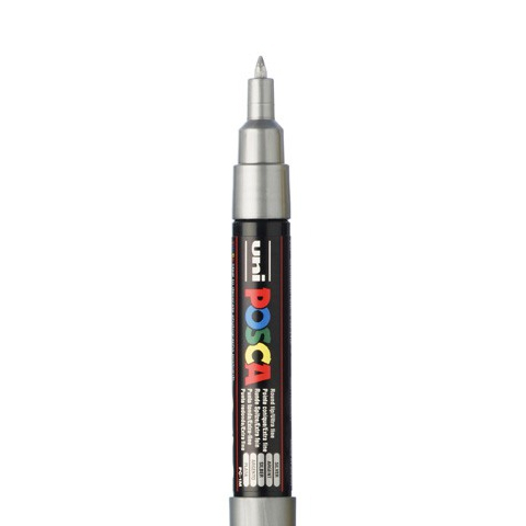 POSCA FINE PC1MC MARKER, SILVER