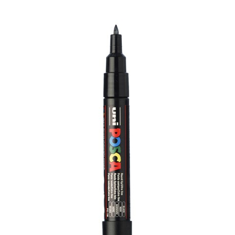 MARQUEUR POSCA FIN PC1MC, NOIR