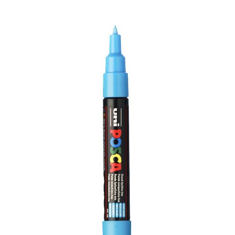 POSCA FINE PC1MC MARKER, HELLBLAU