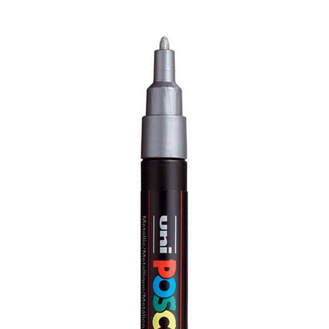 POSCA PC3M MARKER, ZILVER