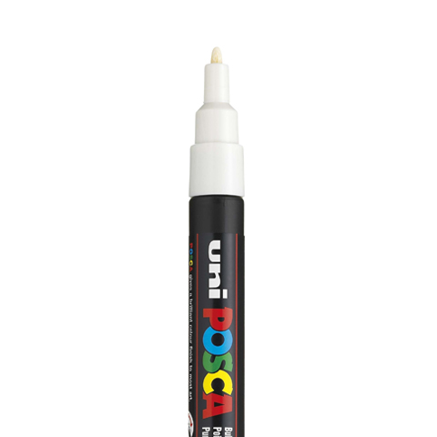 MARQUEUR POSCA PC3M, BLANC