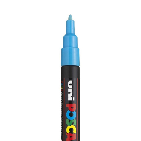 POSCA PC3M MARKERING, LICHTBLAUW