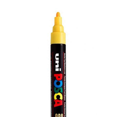 POSCA PC5M MARKERING, GEEL